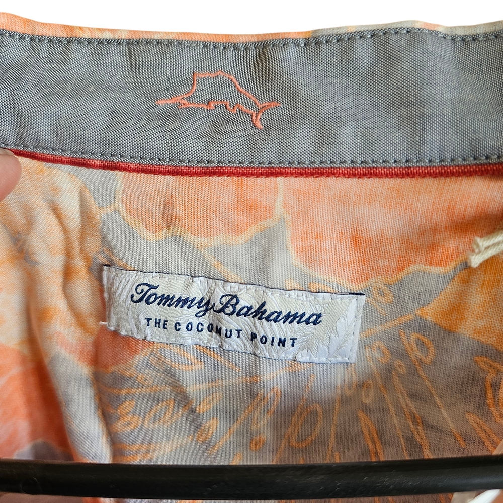 Men's XXXL Tommy Bahama Coconut Point Miramar Blooms Button Down - Picture 3 of 8